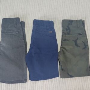 Volcom Boys Shorts Bundle — Gray, Navy & Green Camo. EUC no stains or rips